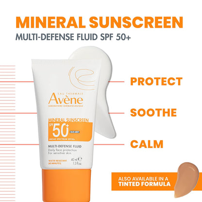 Avène Mineral Sunscreen Multi-Defense Fluid SPF 50+