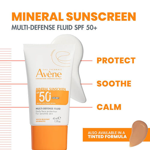 Avène Mineral Sunscreen Multi-Defense Fluid SPF 50+