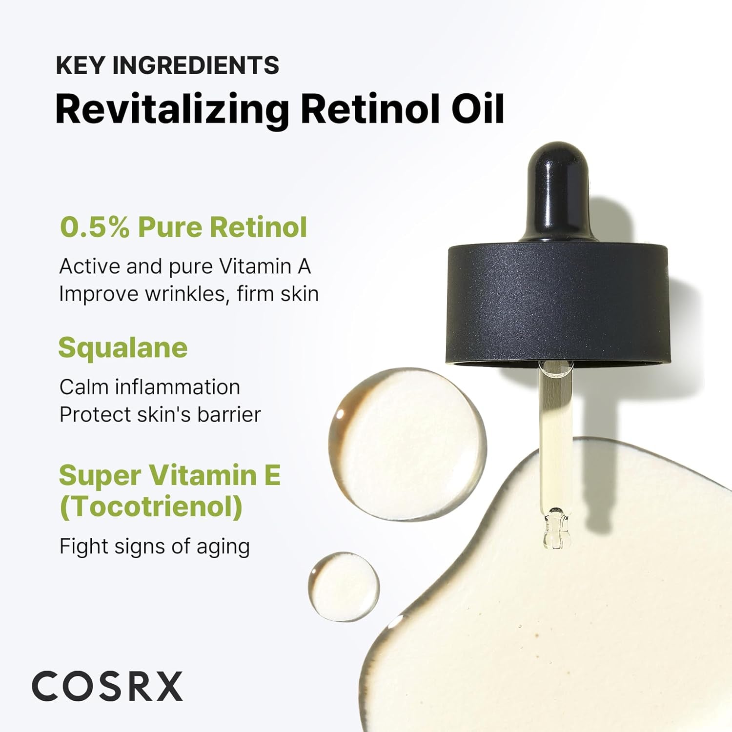 COSRX Retinol 0.5 Oil, Anti-aging Serum