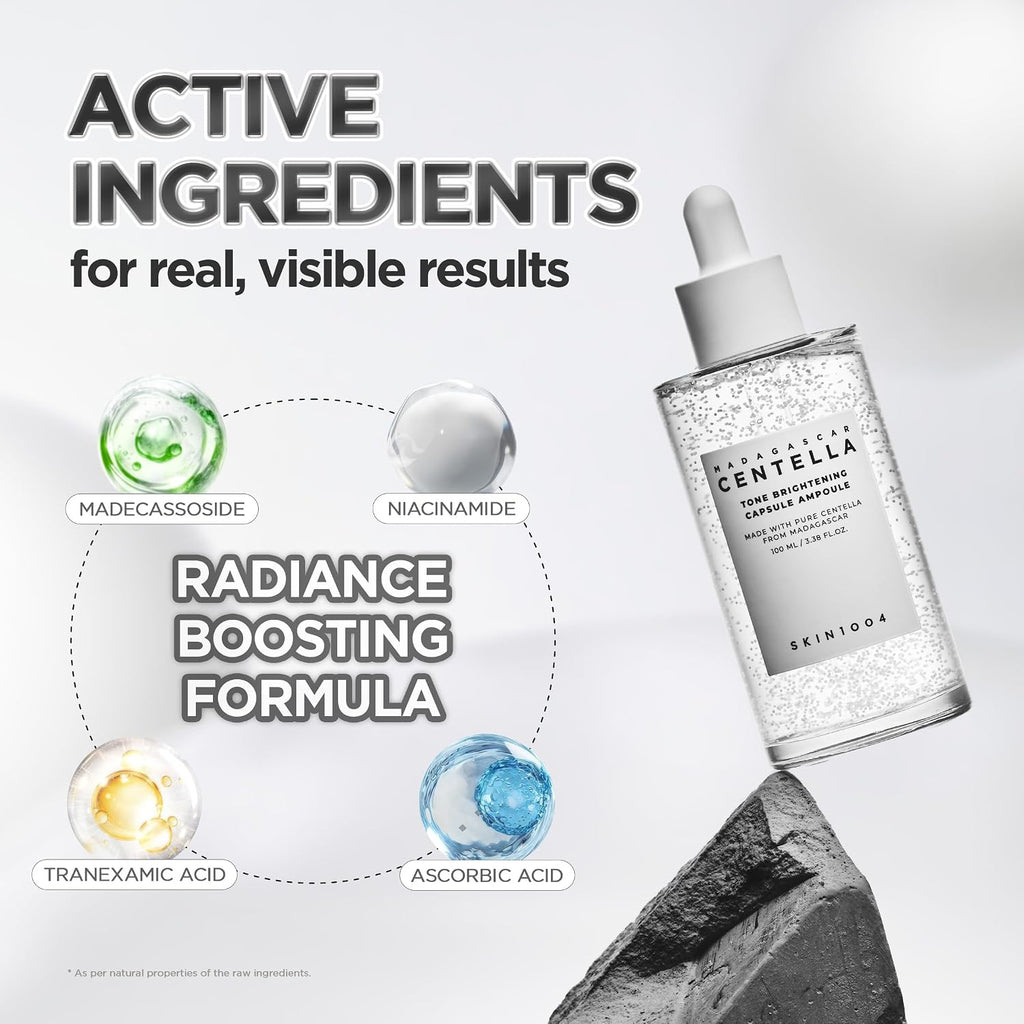 SKIN1004 Tone Balancing Capsule Ampoule, Niacinamide & Centella Serum for Face