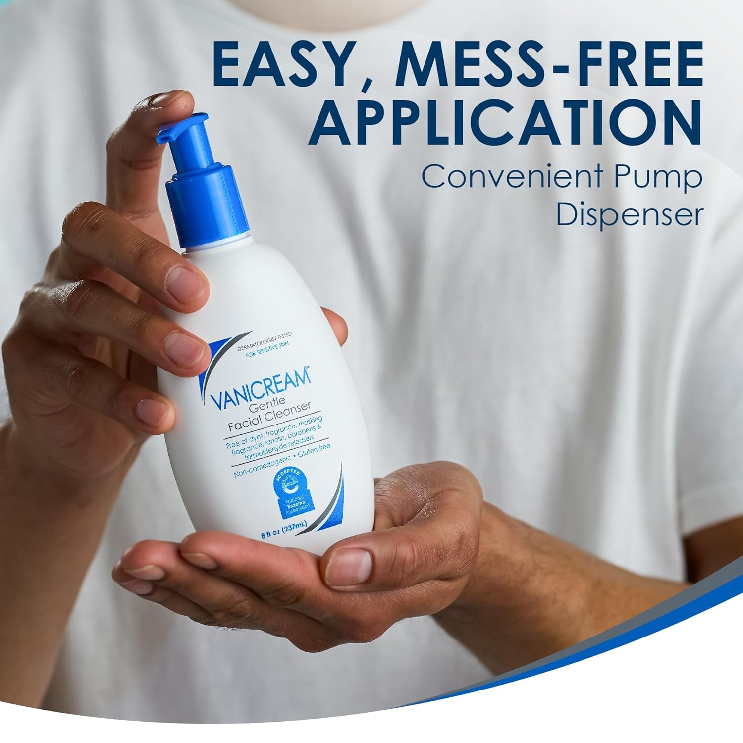 Vanicream Gentle Facial Cleanser with Pump Dispenser - 8 fl oz