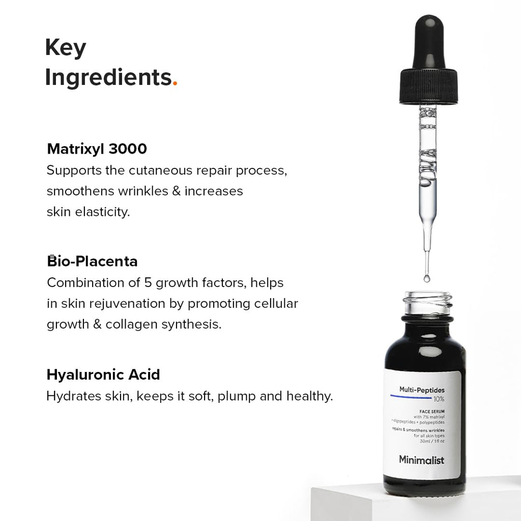 Minimalist Multi Peptide + Hyaluronic Acid Anti Aging Serum