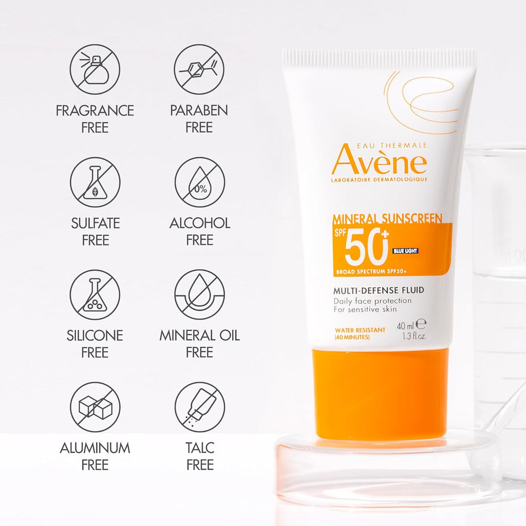 Avène Mineral Sunscreen Multi-Defense Fluid SPF 50+