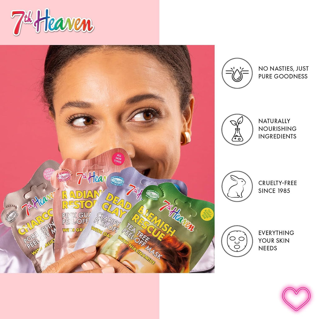 7th Heaven Nutriactive Hyaluronic Acid Sheet Mask (12 Pack)
