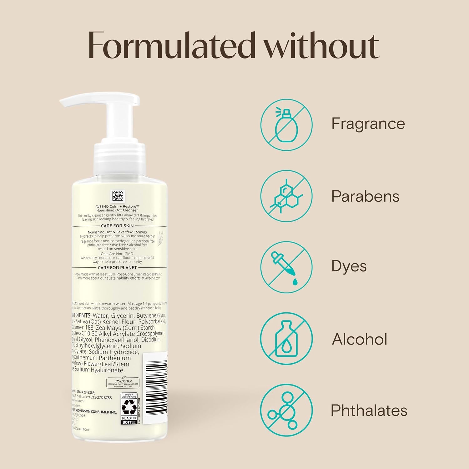 Aveeno Calm + Restore Nourishing Oat Face Cleanser