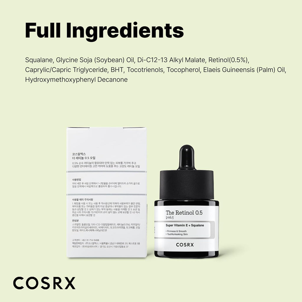 COSRX Retinol 0.5 Oil, Anti-aging Serum