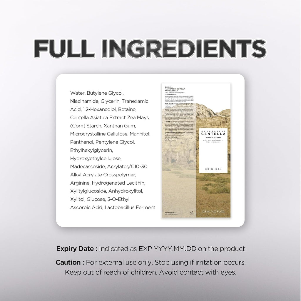 SKIN1004 Tone Balancing Capsule Ampoule, Niacinamide & Centella Serum for Face