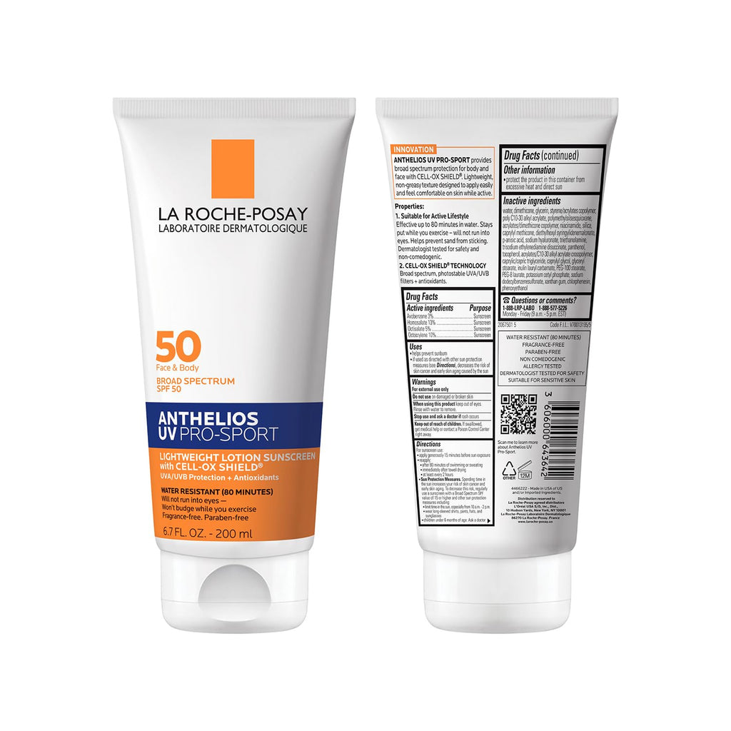 La Roche-Posay Anthelios UV Pro-Sport Sunscreen for Face & Body